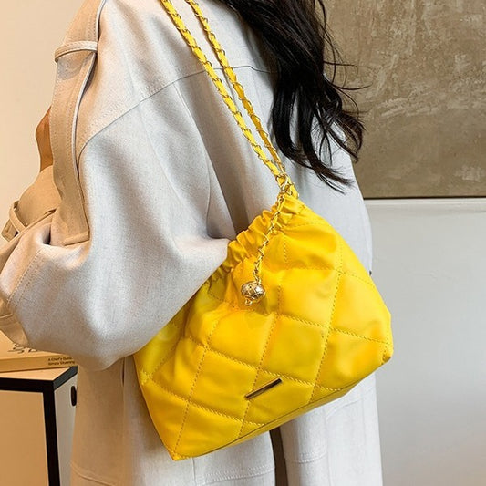 Women's Popular Summer Fashion Rhombus Commuter Solid Crossbody Bags