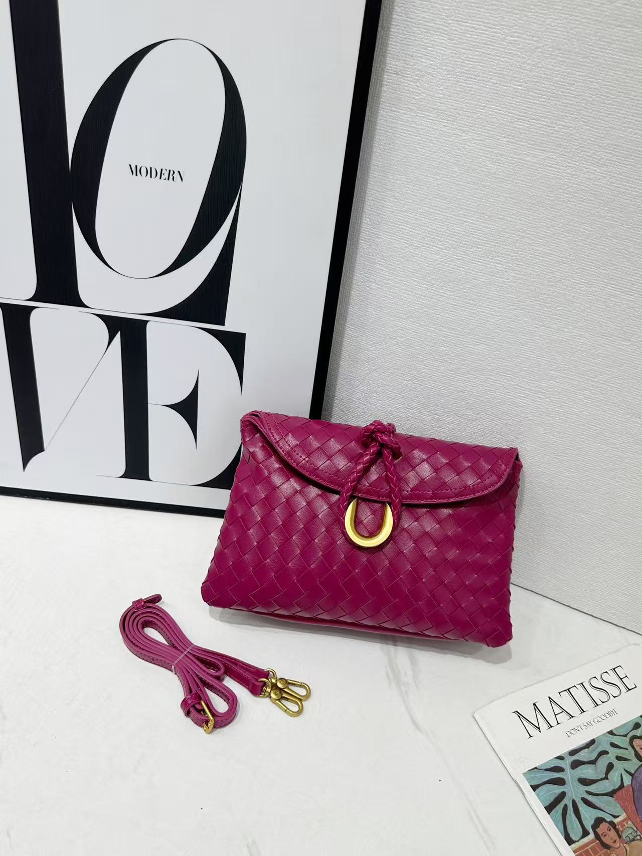 Casual Beautiful Classic Woven Dinner Envelope Small Square Bags