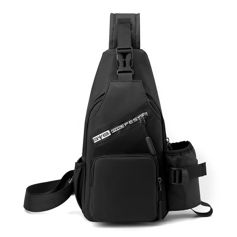 Men's Slanted Can Hold Kettle Fashion Men's Chest Bags