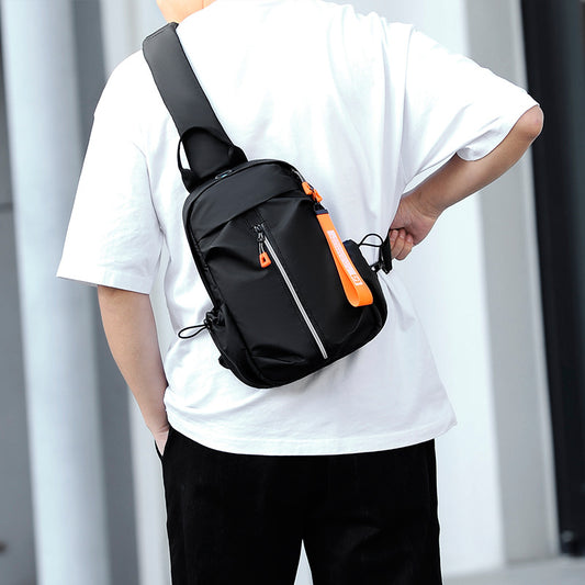 Men's Fashion Locomotive Style Waterproof Oxford Cloth Men's Shoulder Bags