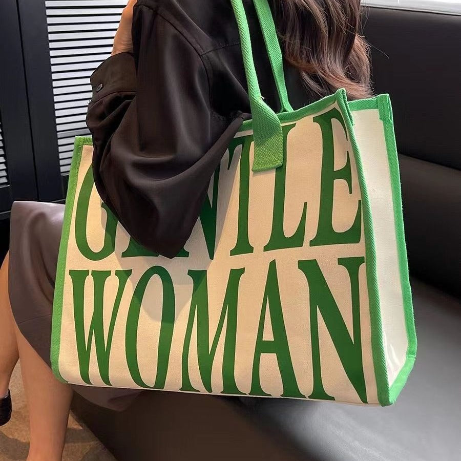 Women's Large Capacity Fashion Canvas Versatile Commuter Bags