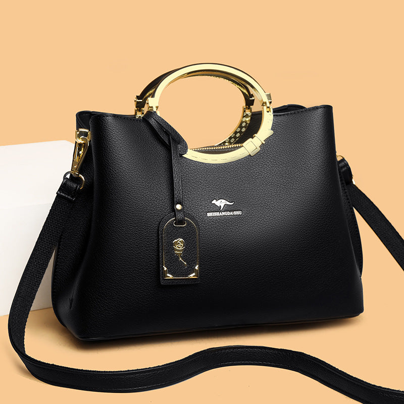 Women's Soft Leather High-grade Fashion Large Handbags