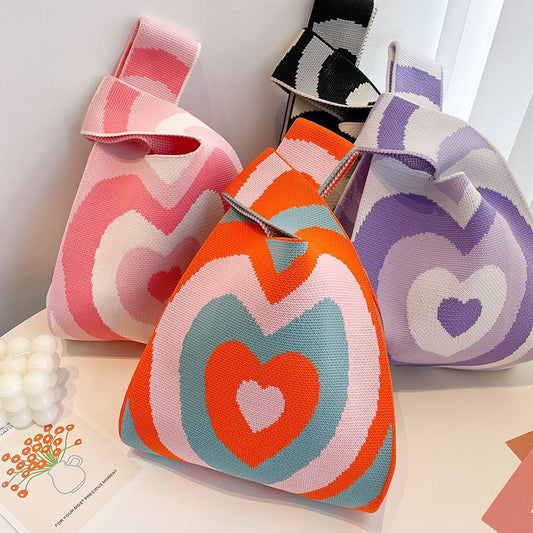 Woven Wool Version Hundred Female Needle Hand Carrying Handbags