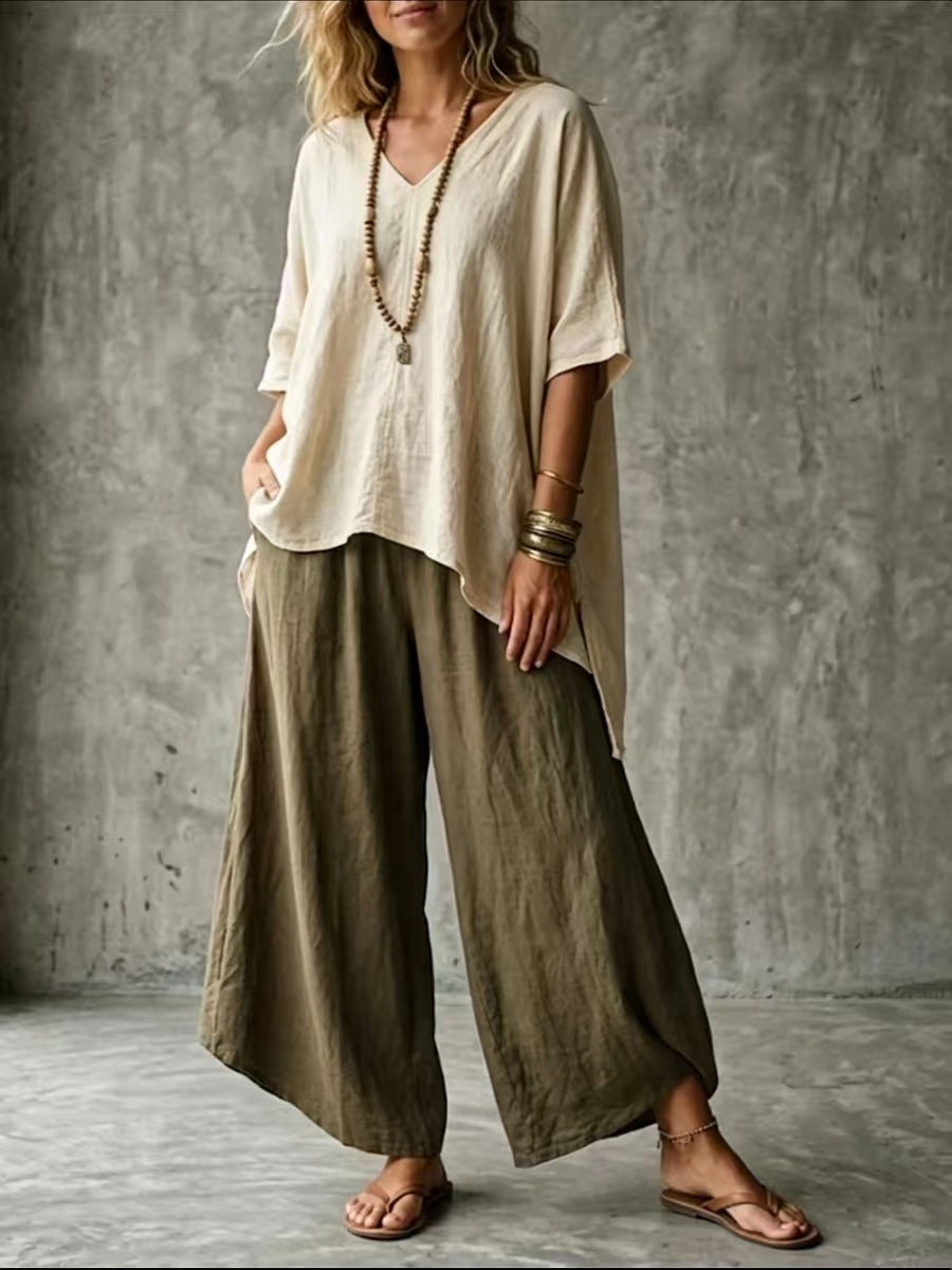 Women's Summer Artistic Casual Loose Holiday Women's T-shirt