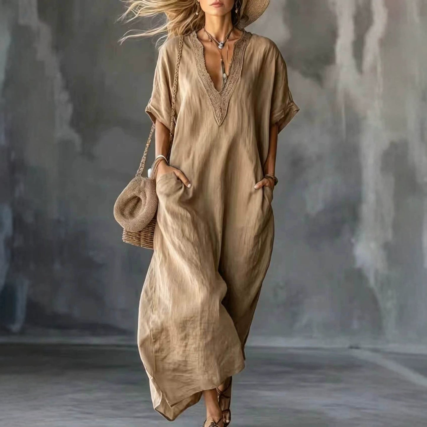 Summer Retro Long Casual Holiday Bohemian Dress