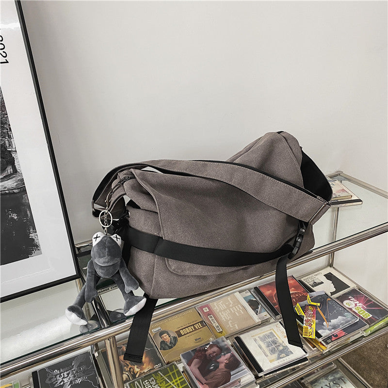 Men's Canvas Large Capacity Simple Book Boys Bags