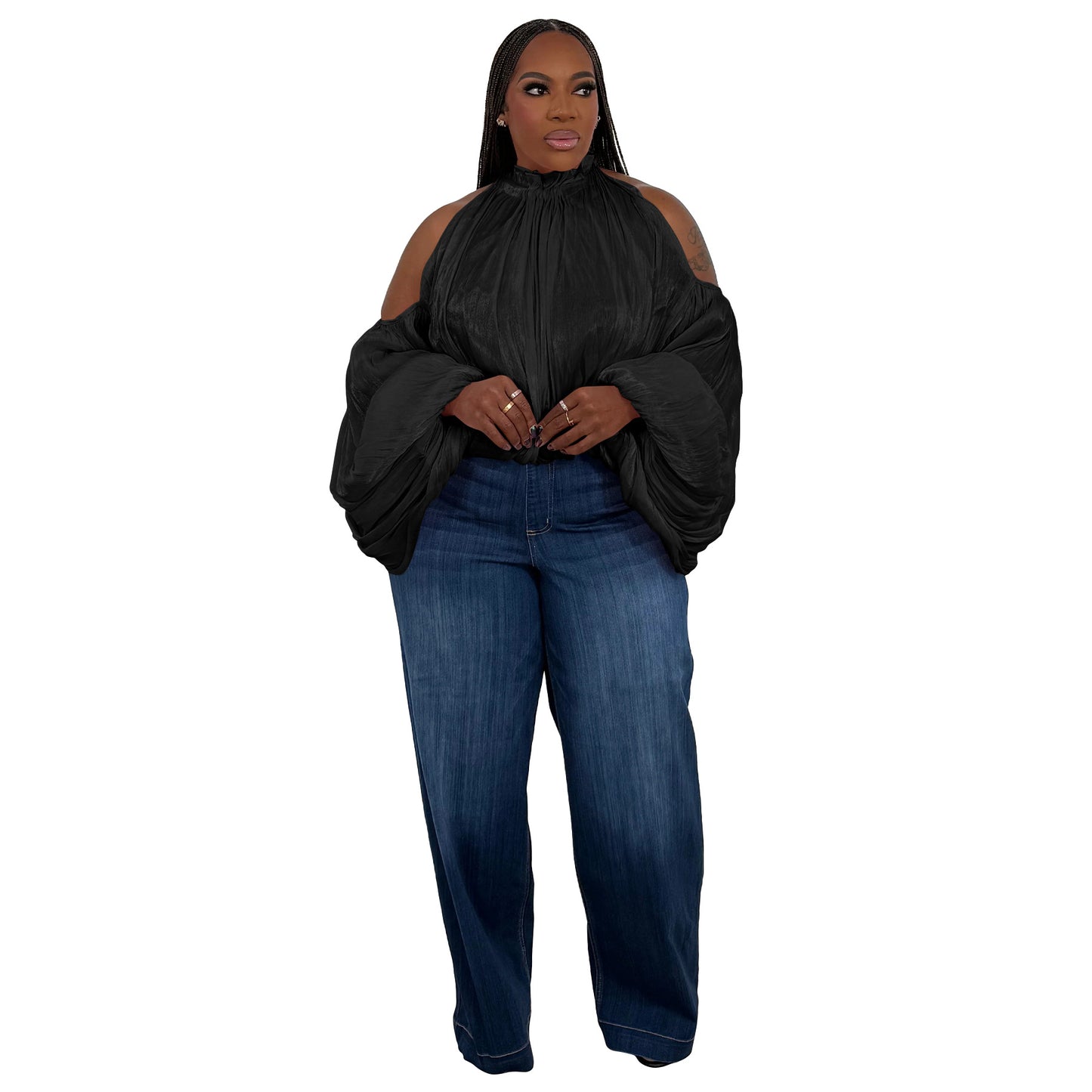 Women's Autumn Back Loose Organza Design Sense Blouses