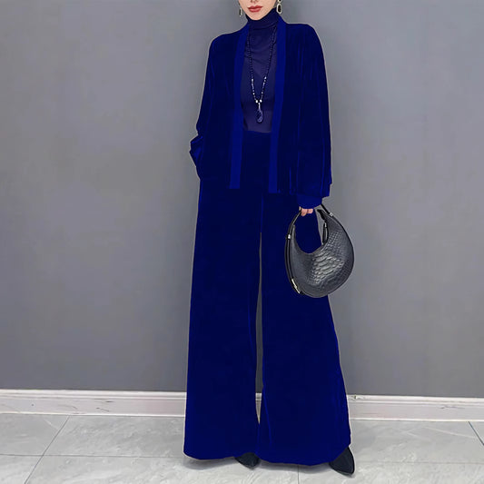 Women's Veet Elegant Capable Simple Loose Long-sleeved Suits