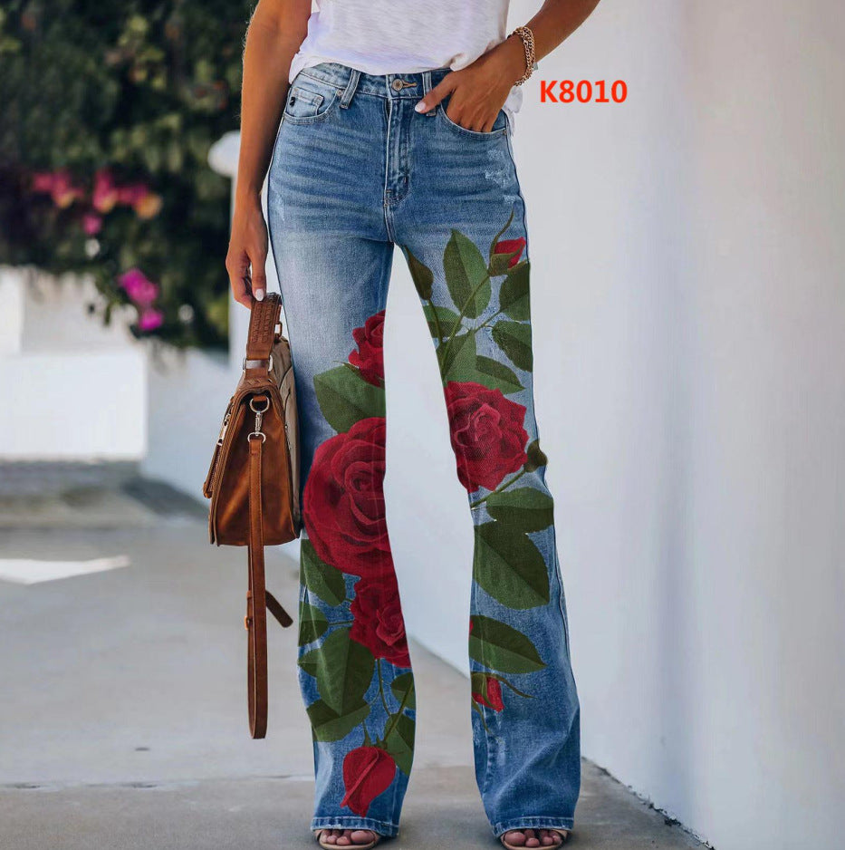 Women's Imitation Fashion Casual Trousers Thin Women's Jeans