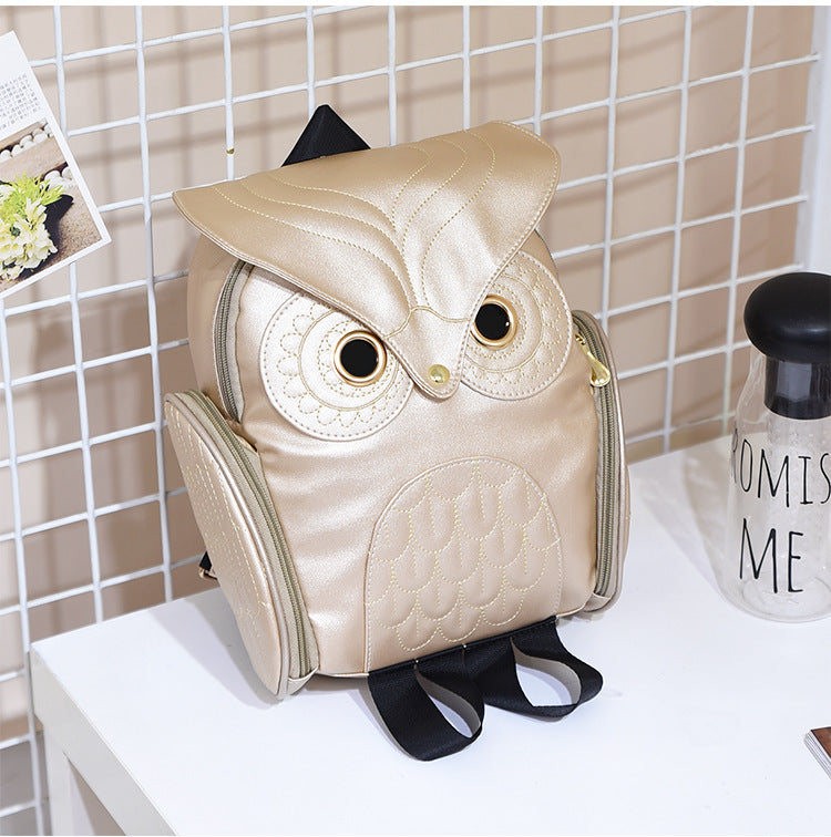 Women's Korean Trend Owl Fashion Personalized Cartoon Backpacks