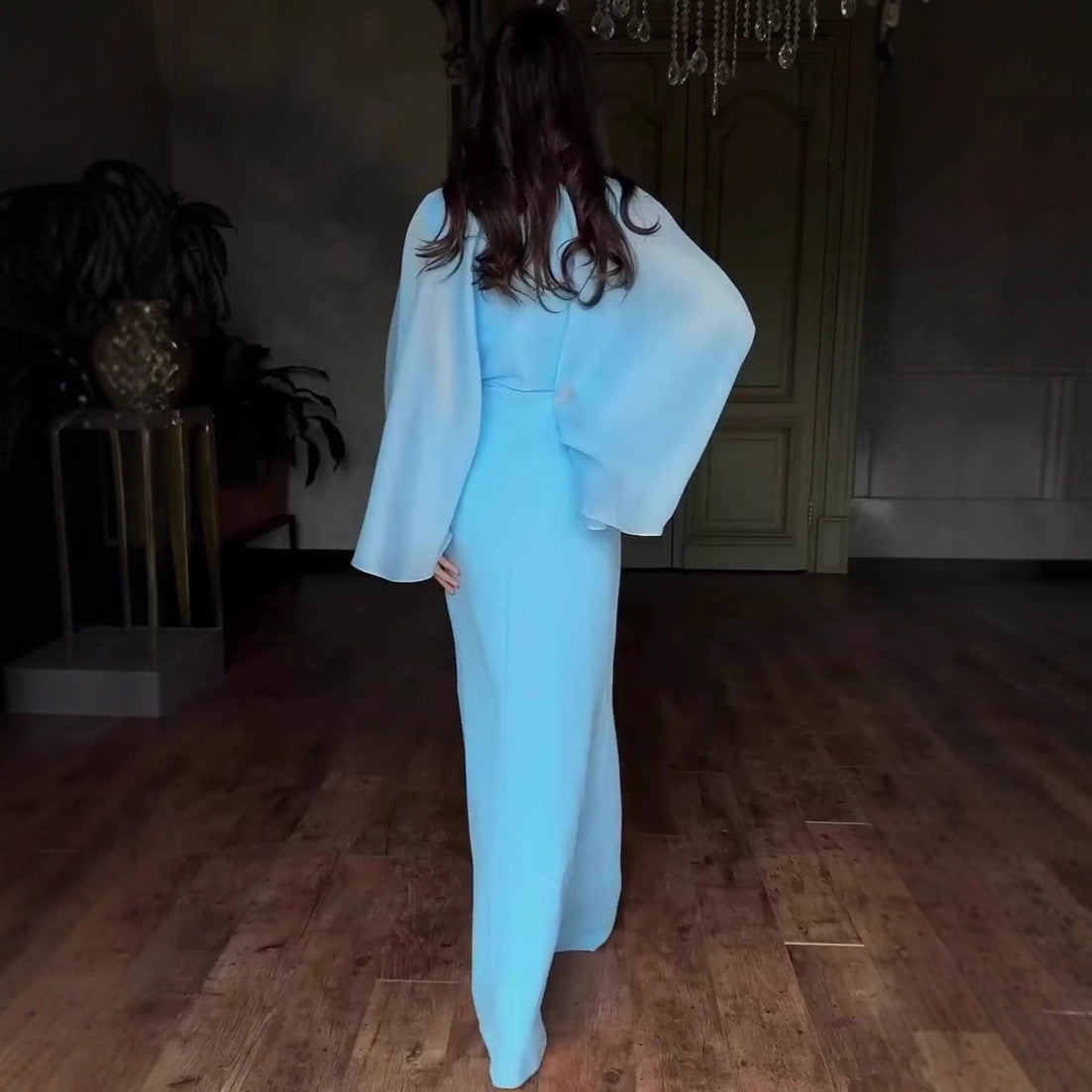 Women's Autumn Soft Gorgeous Fashion Long Sleeve Dresses