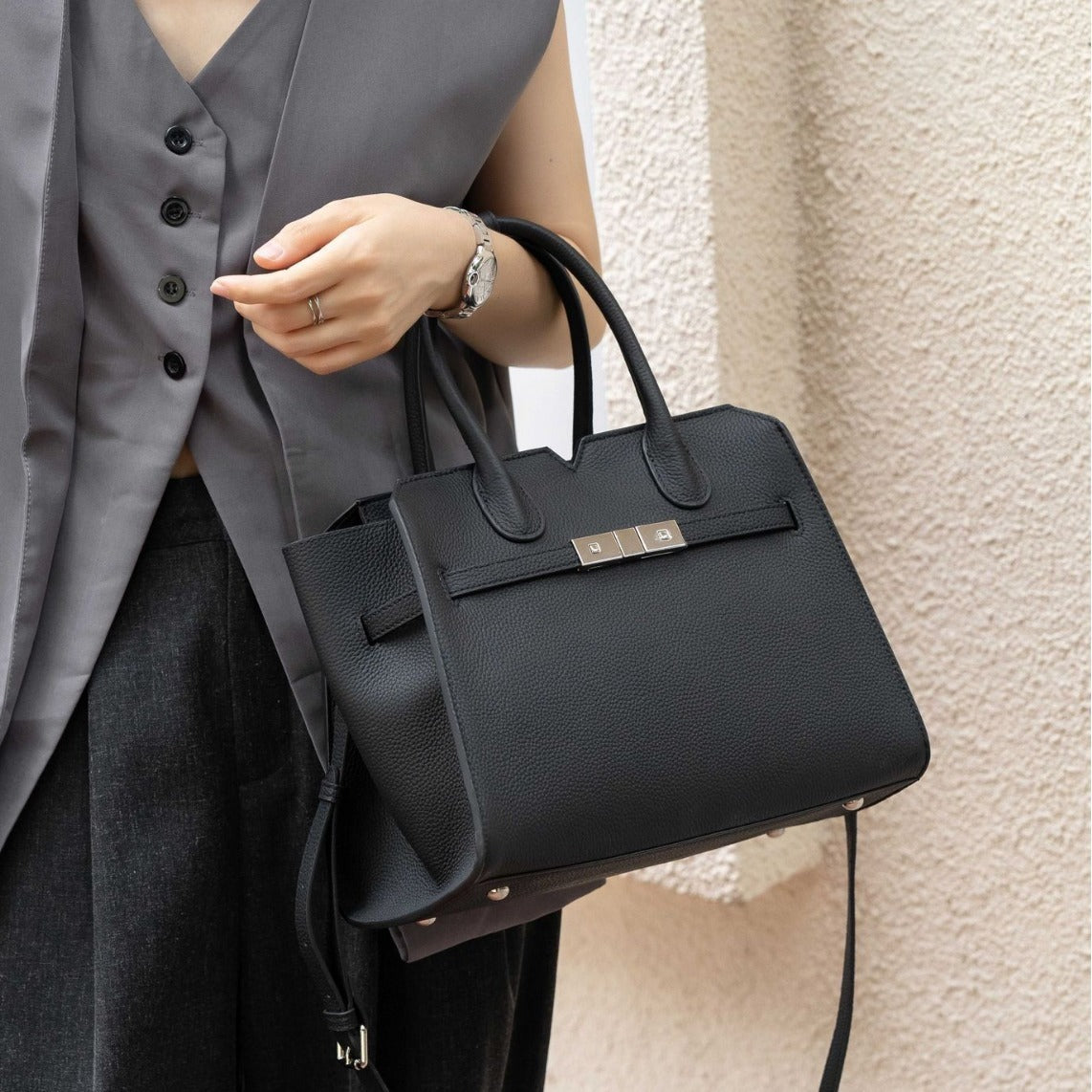 Women's Leather First Layer Cowhide Large Handbags