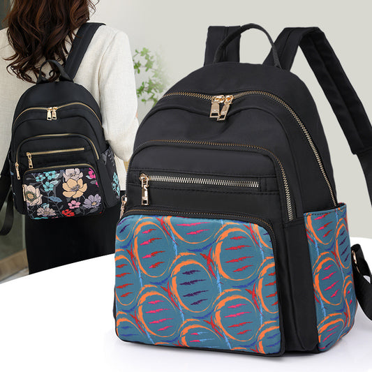 Women's Fashionable Waterproof Nylon Cloth Multifunctional Trendy Backpacks