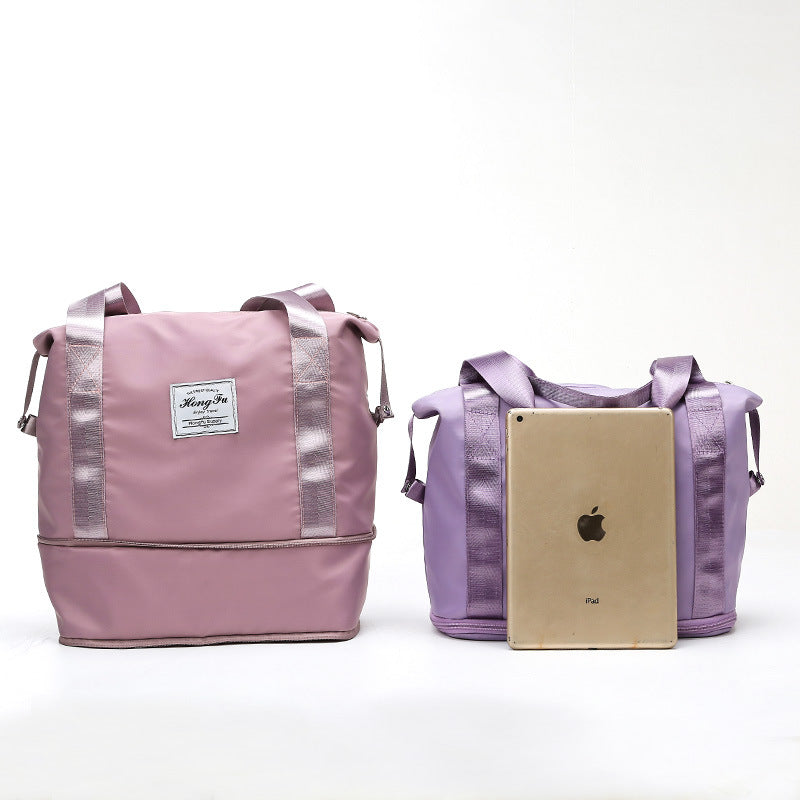 Women's Size Adjustable Dry Wet Separation Oxford Travel Bags