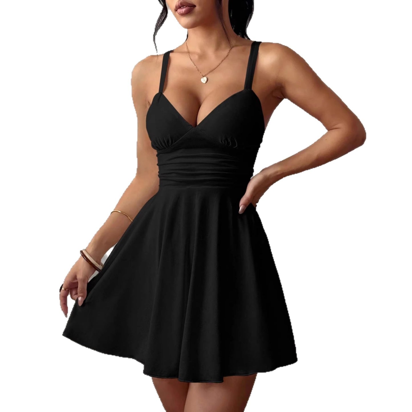 Cool Women's Summer Sexy Brace Simple Dress