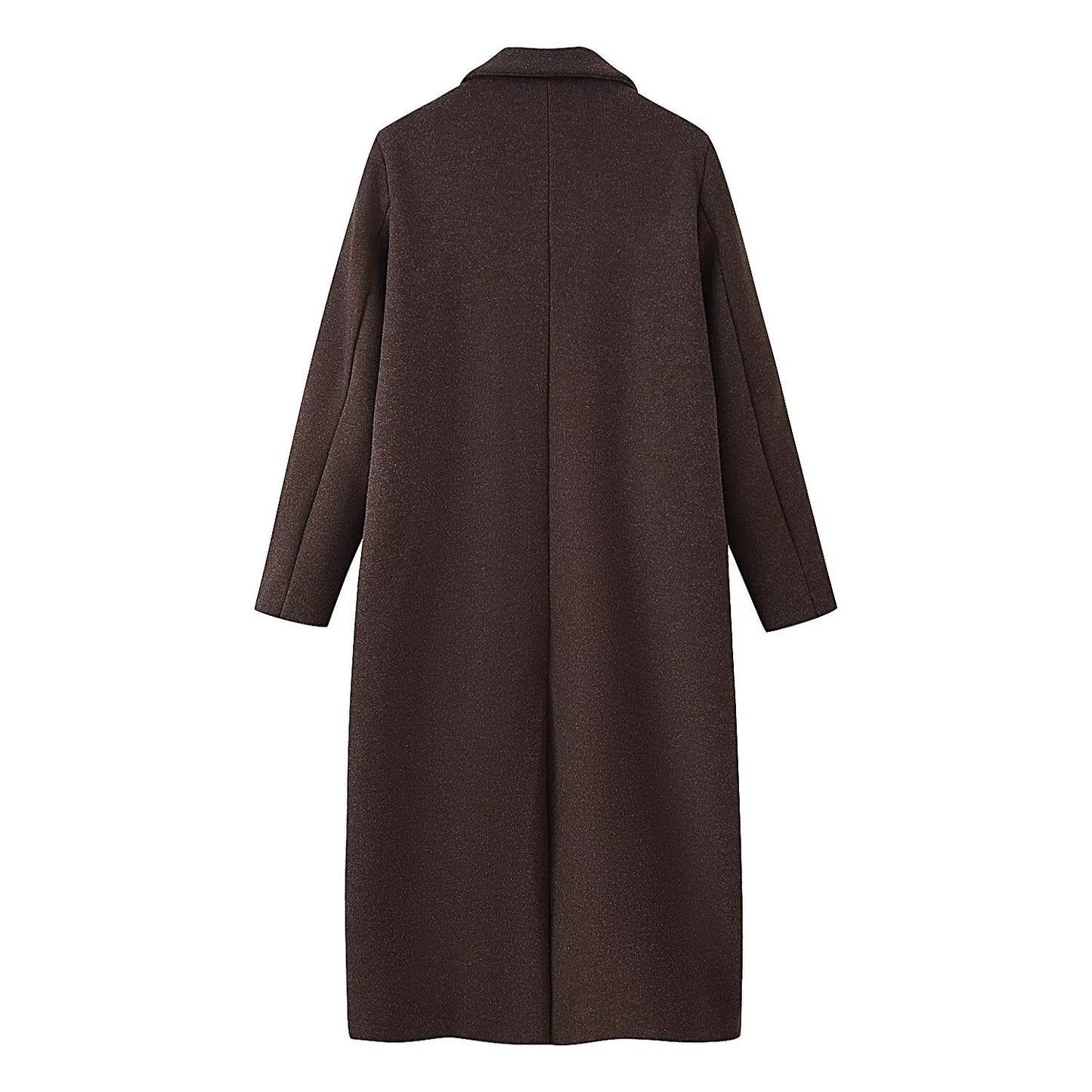 Women's Fashion Casual Polo Collar Handsome Long Coats