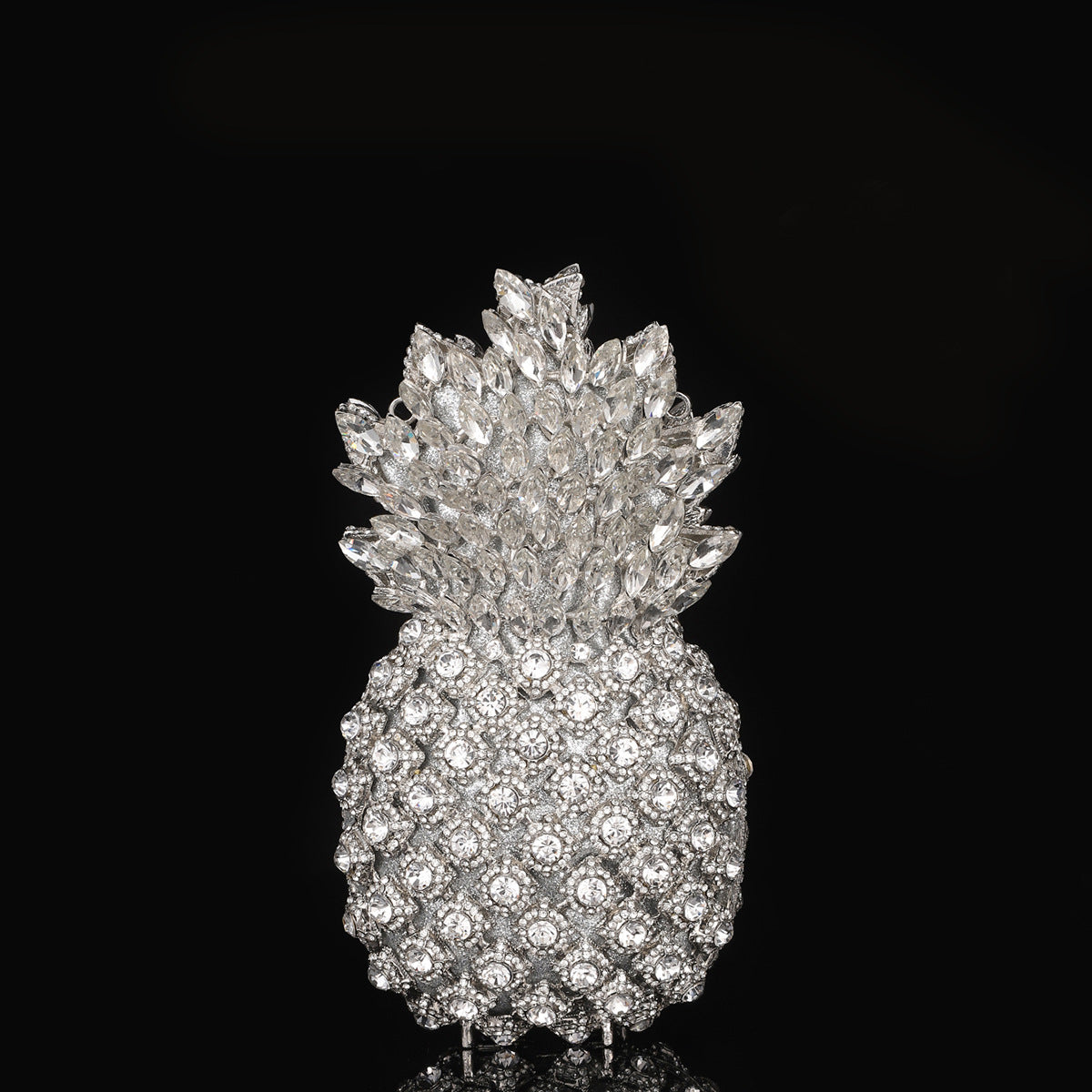 Shiny Champagne Bottle Rhinestone Bow Crystal Chain Evening Bags