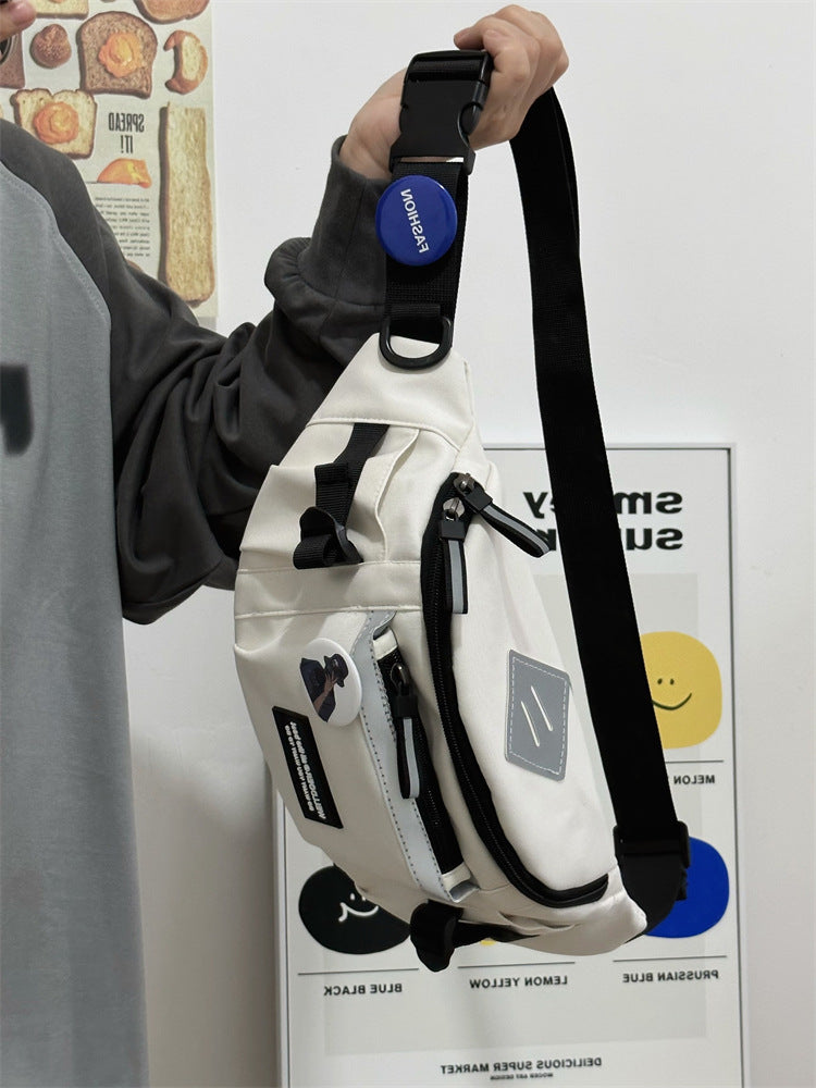 Men's Tooling Style Versatile Riding Fashion Men's Chest Bags