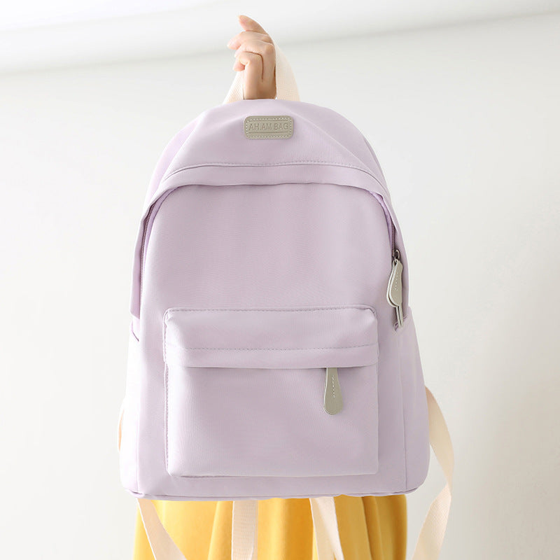 Female High College Junior's Korean Simple Middle School Students' Schoolbags