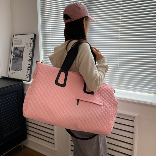 Large Capacity Rhombus Dry Wet Separation Travel Bags