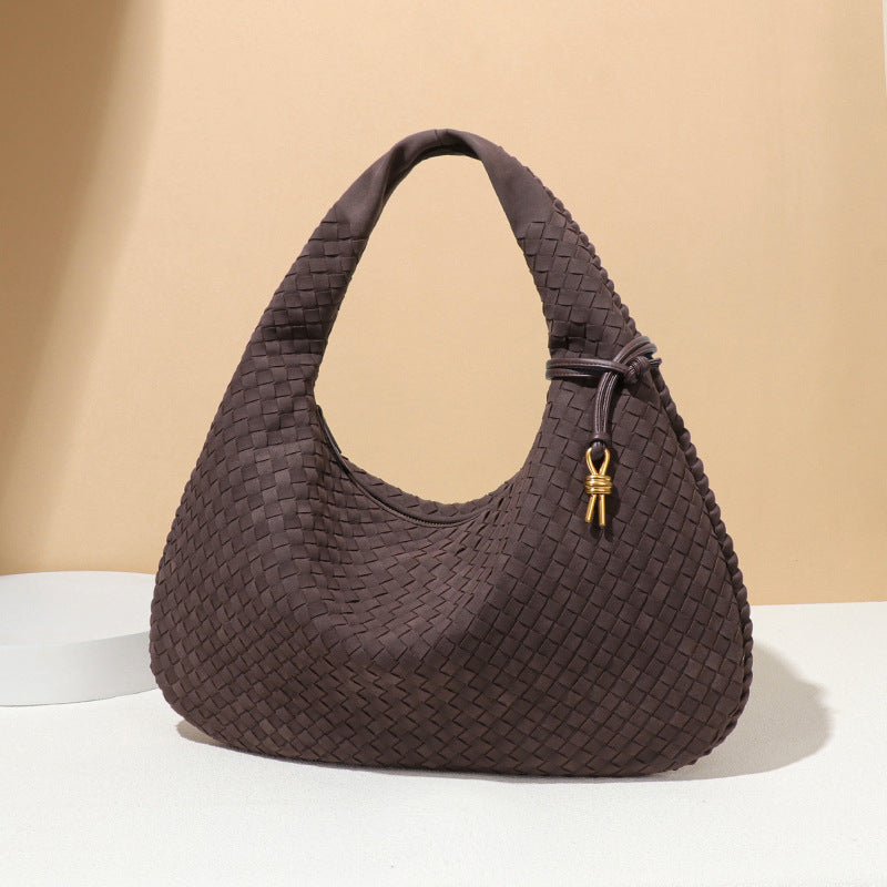Attractive Creative Retro Woven Dumpling Suede Bags