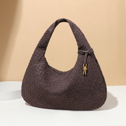 Attractive Creative Retro Woven Dumpling Suede Bags