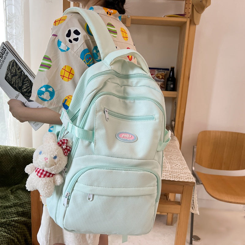 Female Korean College High Junior Large Middle School Students' Schoolbags