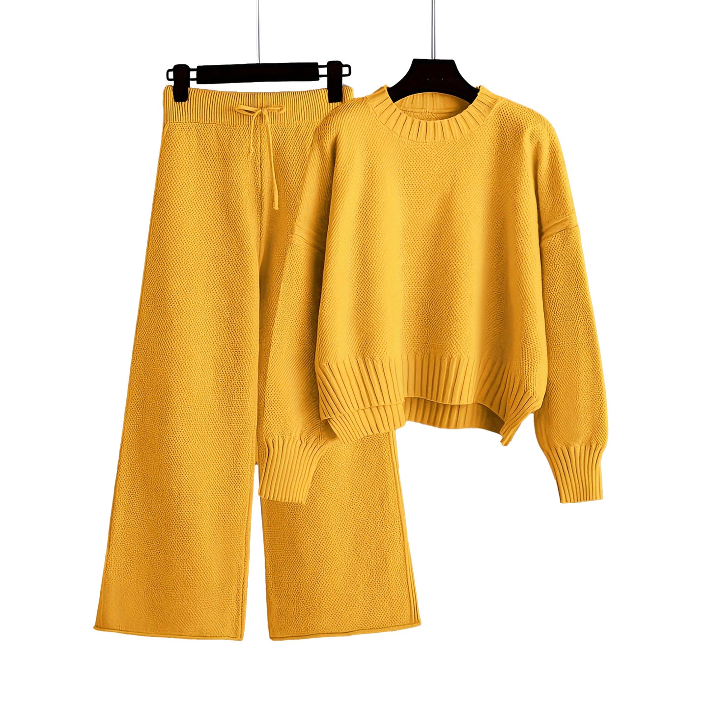 Women's Fashion Casual Knitting Loose Wide Leg Sweaters