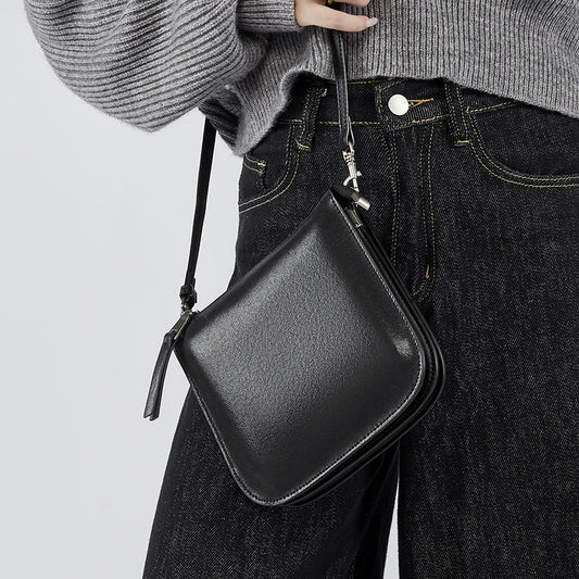 Women's Glamorous Genuine Leather Cell Underarm Crossbody Bags