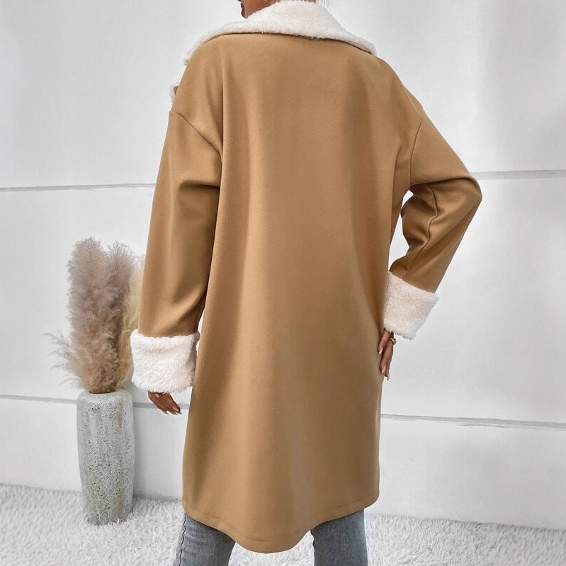 Women's Winter Temperament Leisure Commuter Woolen For Coats