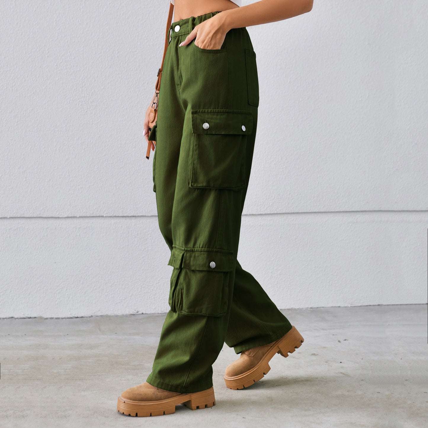 Women's Denim Washed Design Overalls Trousers Casual Women's Jeans