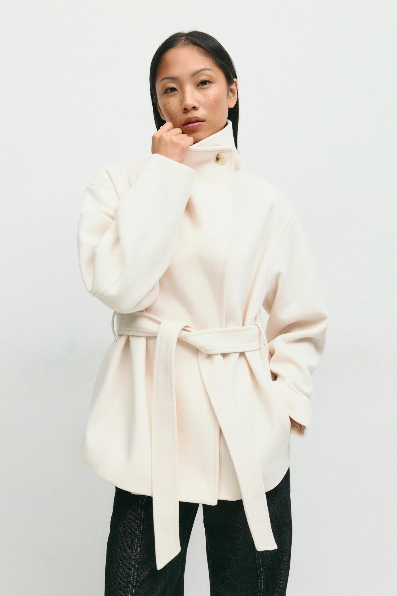 Women's Stand Collar Double-sided High-grade Mid-length Thick Coats