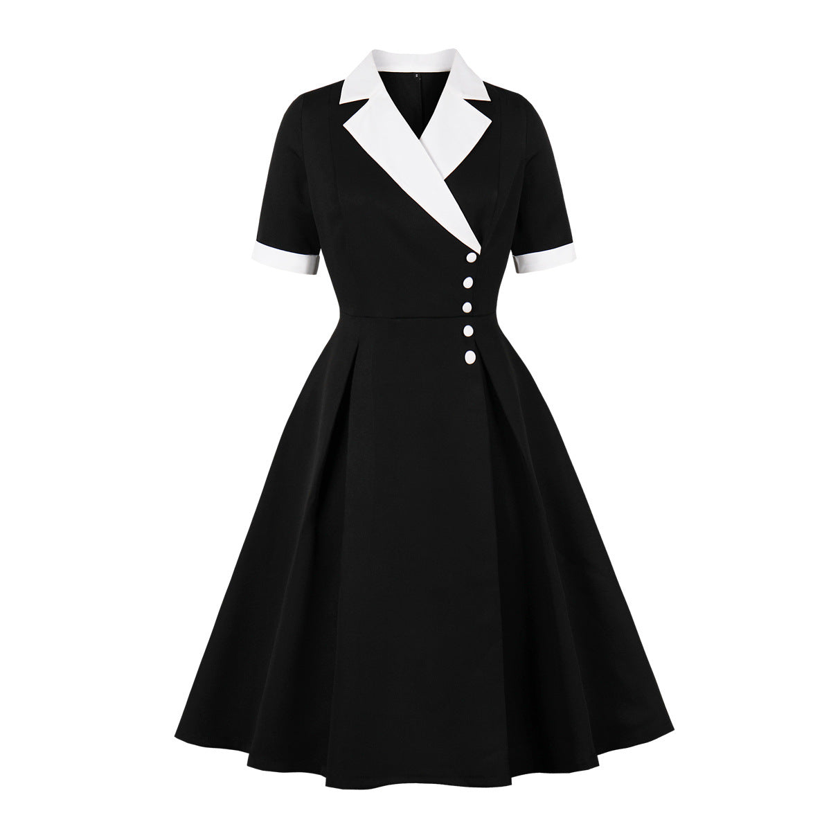 Women's Slimming High-grade Contrast Color Temperament Big Summer Dresses