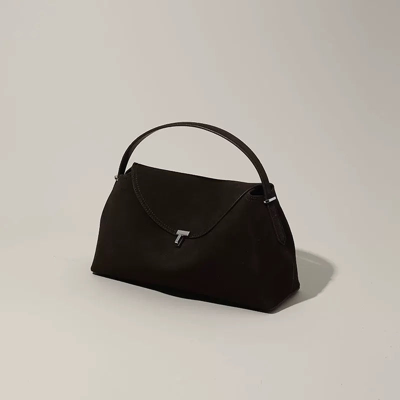 Women's Niche Word Linen With Leather Versatile Bags