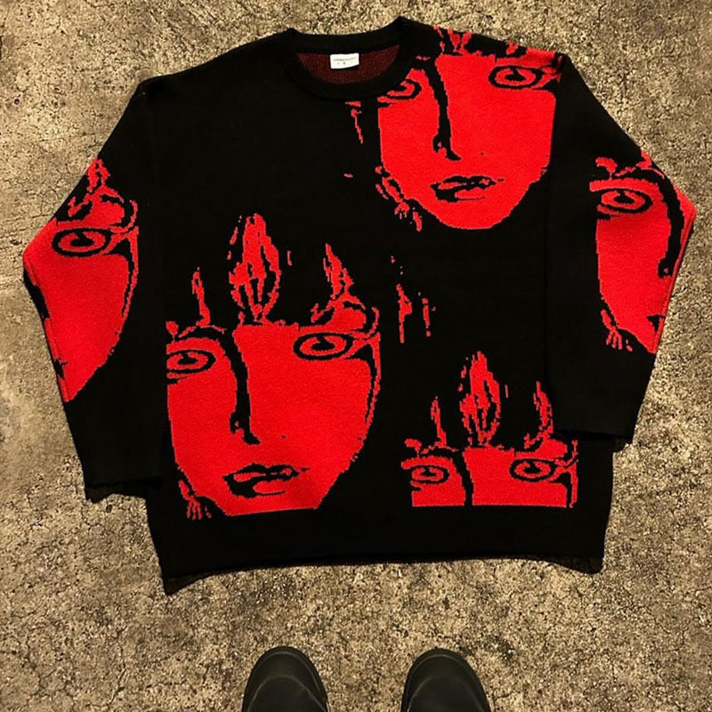 Women's Commute Style Pullover Loose Round Neck Sweaters