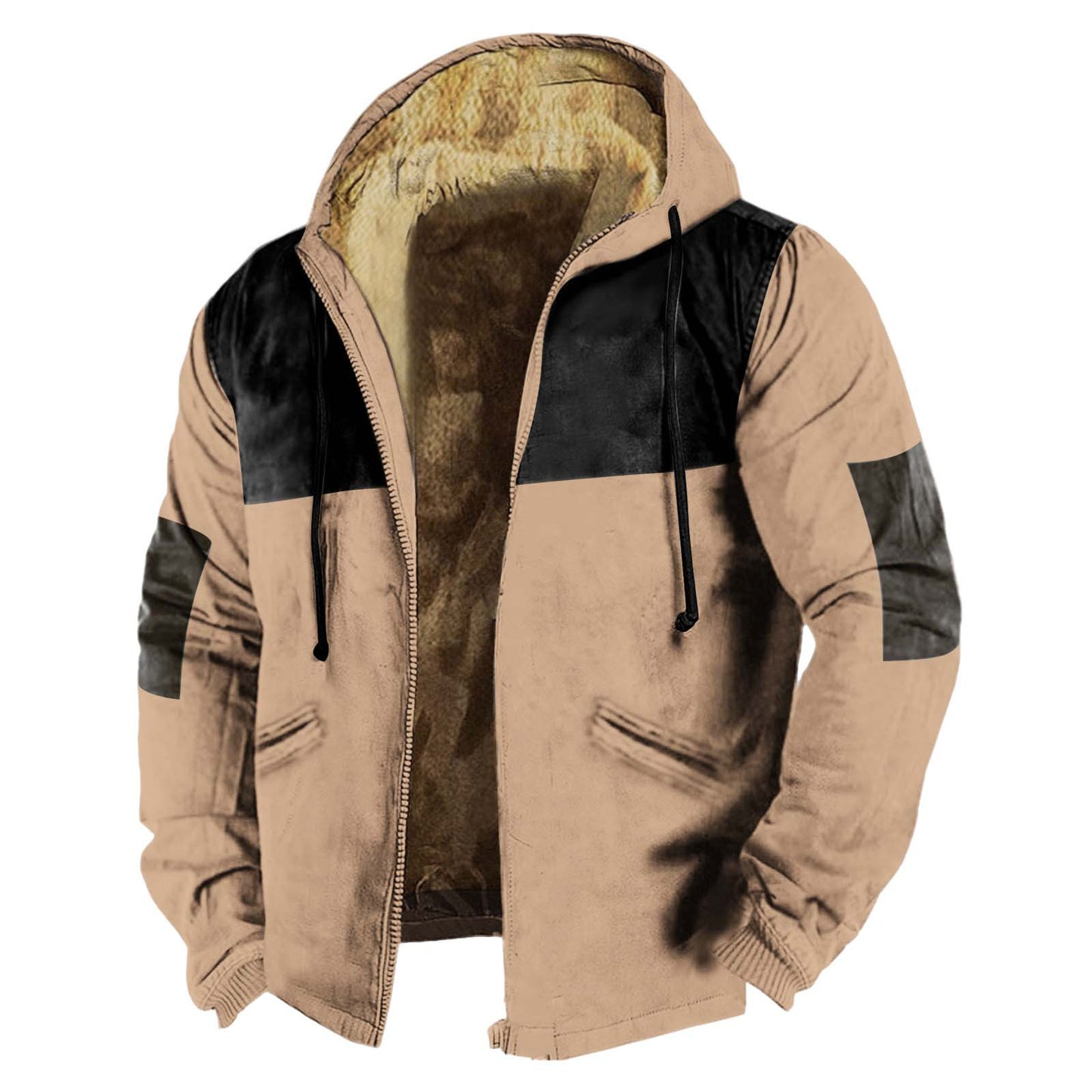 Solid Color Printing Digital Printed Hood Coats