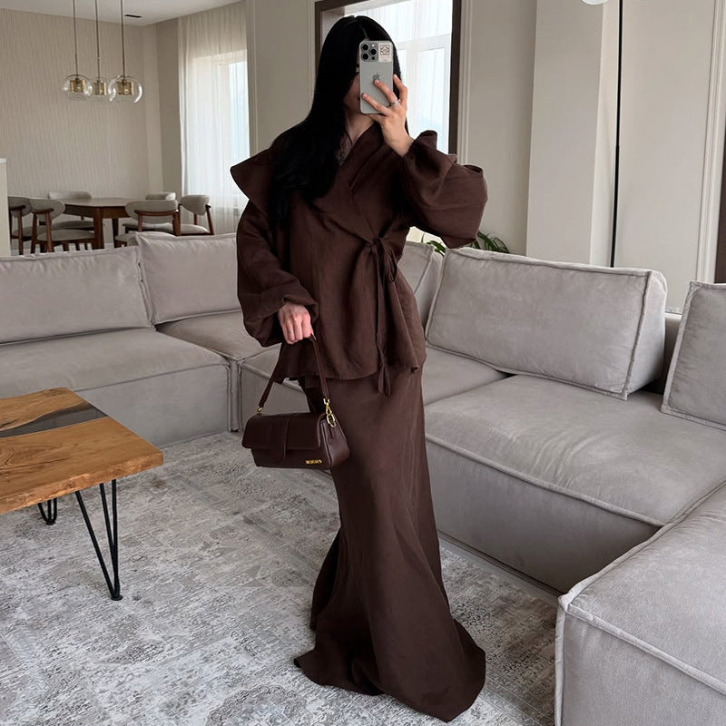 Women's Summer Design Fashion Shirt High Waist Suits