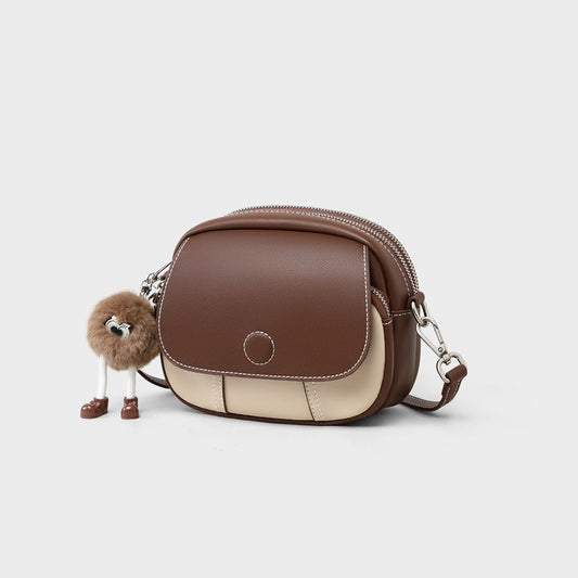 Women's High-grade Western Style Mini Round Portable Crossbody Bags