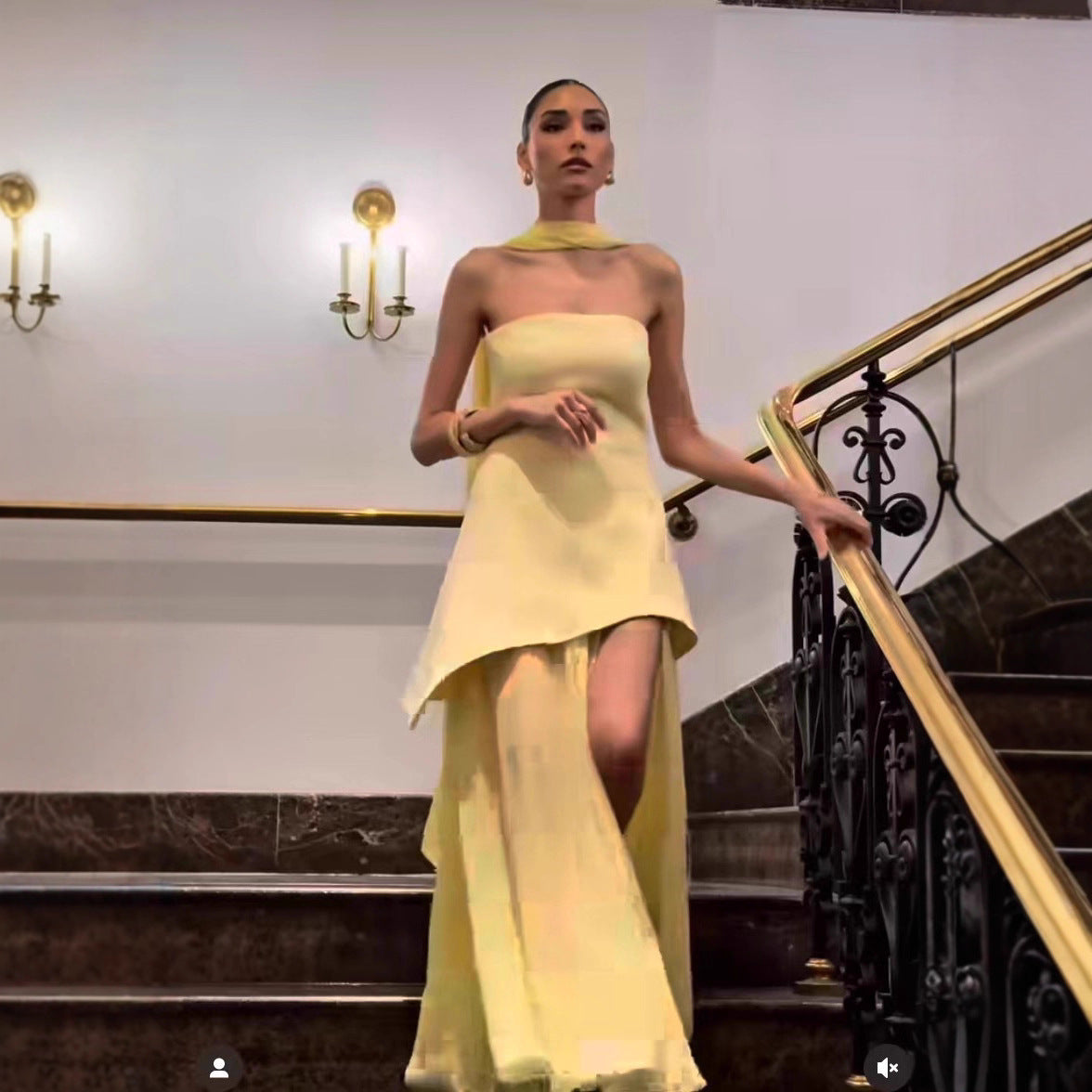 Tube Solid Color Long Dress With Dresses