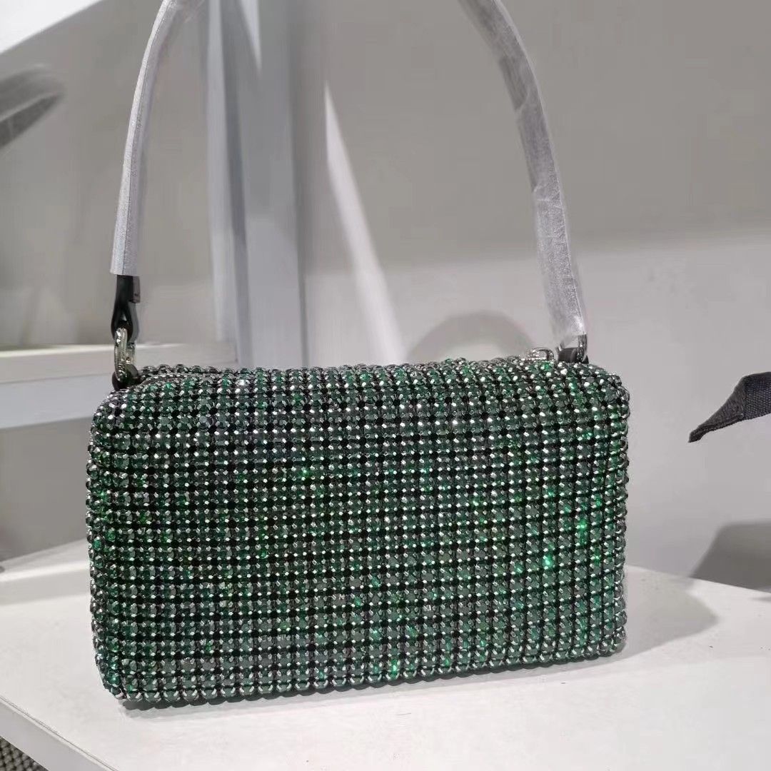 Women's King Diamond Fashion Genuine Leather Small Square Bags