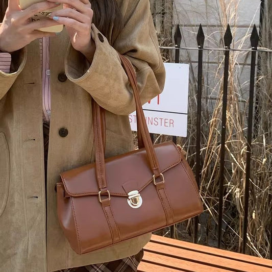 Women's Retro High-grade Underarm Document Fashion Simple Tote Bags