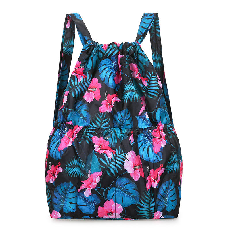 Beautiful Folding Drawstring Pocket Large Capacity Backpacks