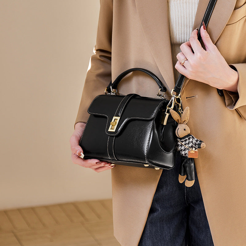 Women's High Sense Mother Elegant Genuine Leather Handbags