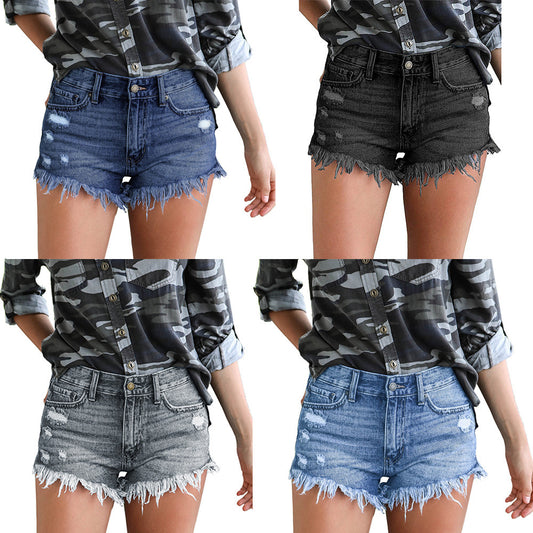 Trade Ripped Tassel Stretch Denim Hot Trendy Women's Jeans