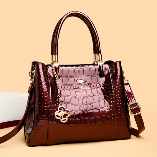Attractive Cool Women's Patent Leather Glossy Handbags