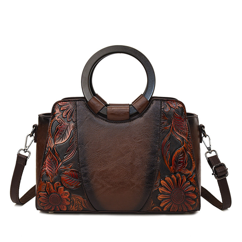 Classy Stylish Attractive Women's Texture Printed Handbags