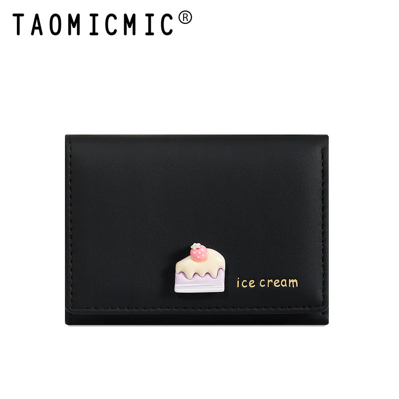 Women's Style Cute Short Trendy Cartoon Leather Ladies Wallets