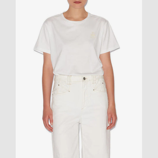 Women's Niche Classic Embroidery Cotton T-shirt Round Shorts