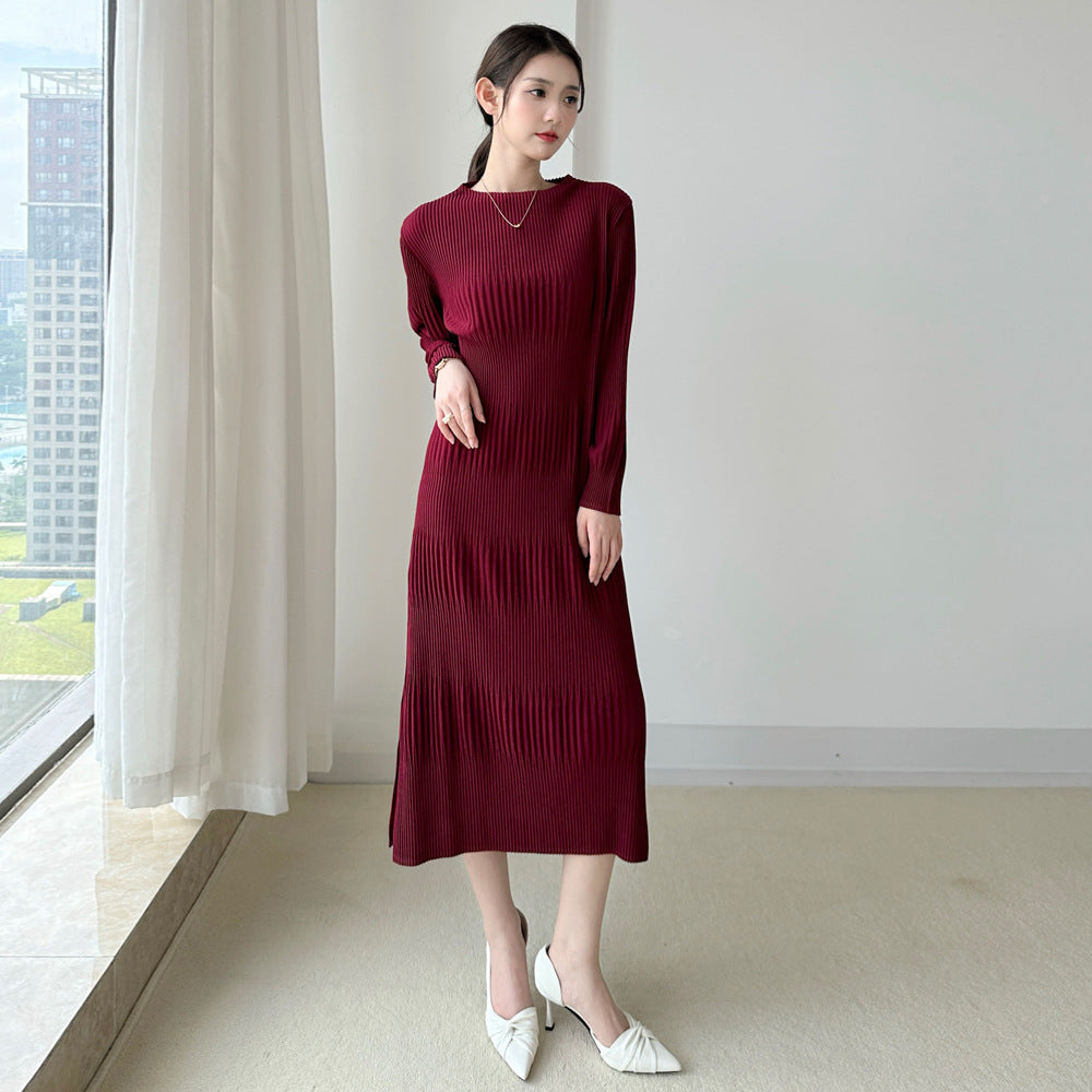 Women's Dress Autumn Temperament Commute Solid Color Dresses