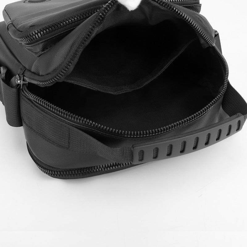 Men's Simple Solid Color Portable Waterproof Men's Shoulder Bags